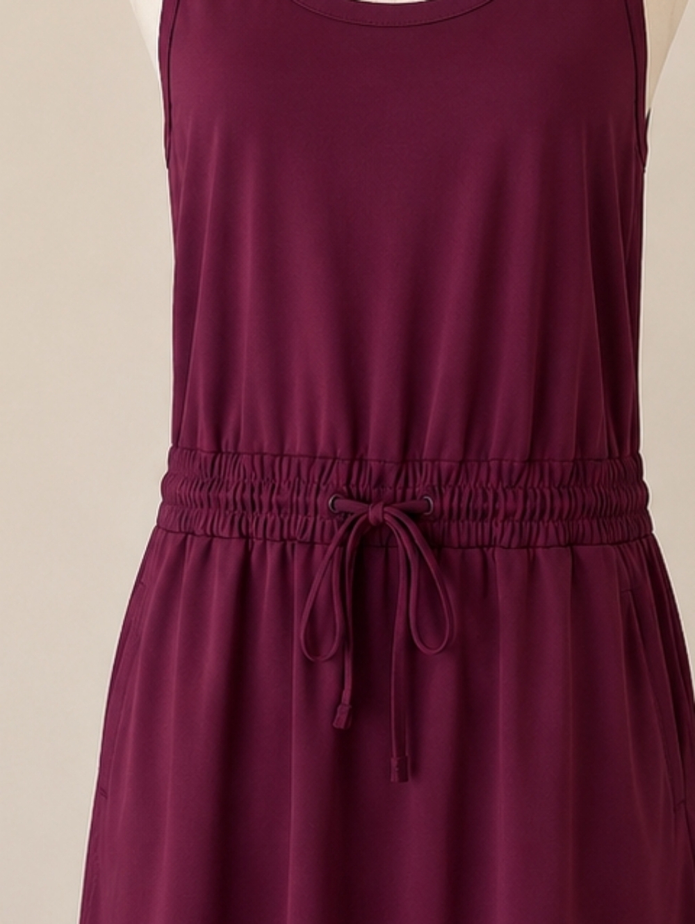 Lou & Grey by Loft Athleisure Dress Small Drawstring Waist Pockets - Picture 3 of 8